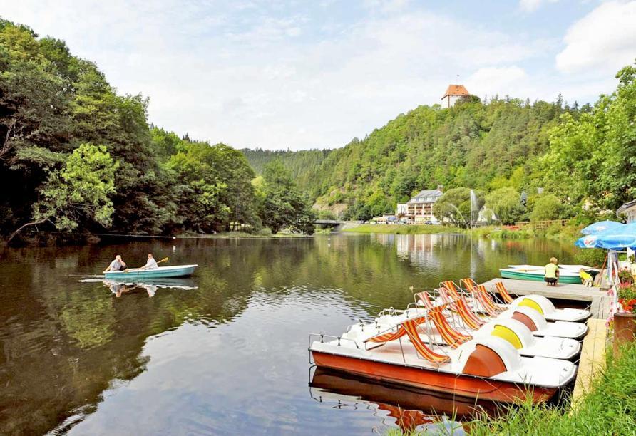 Hotel Am Schlossberg Ziegenrück Extérieur photo